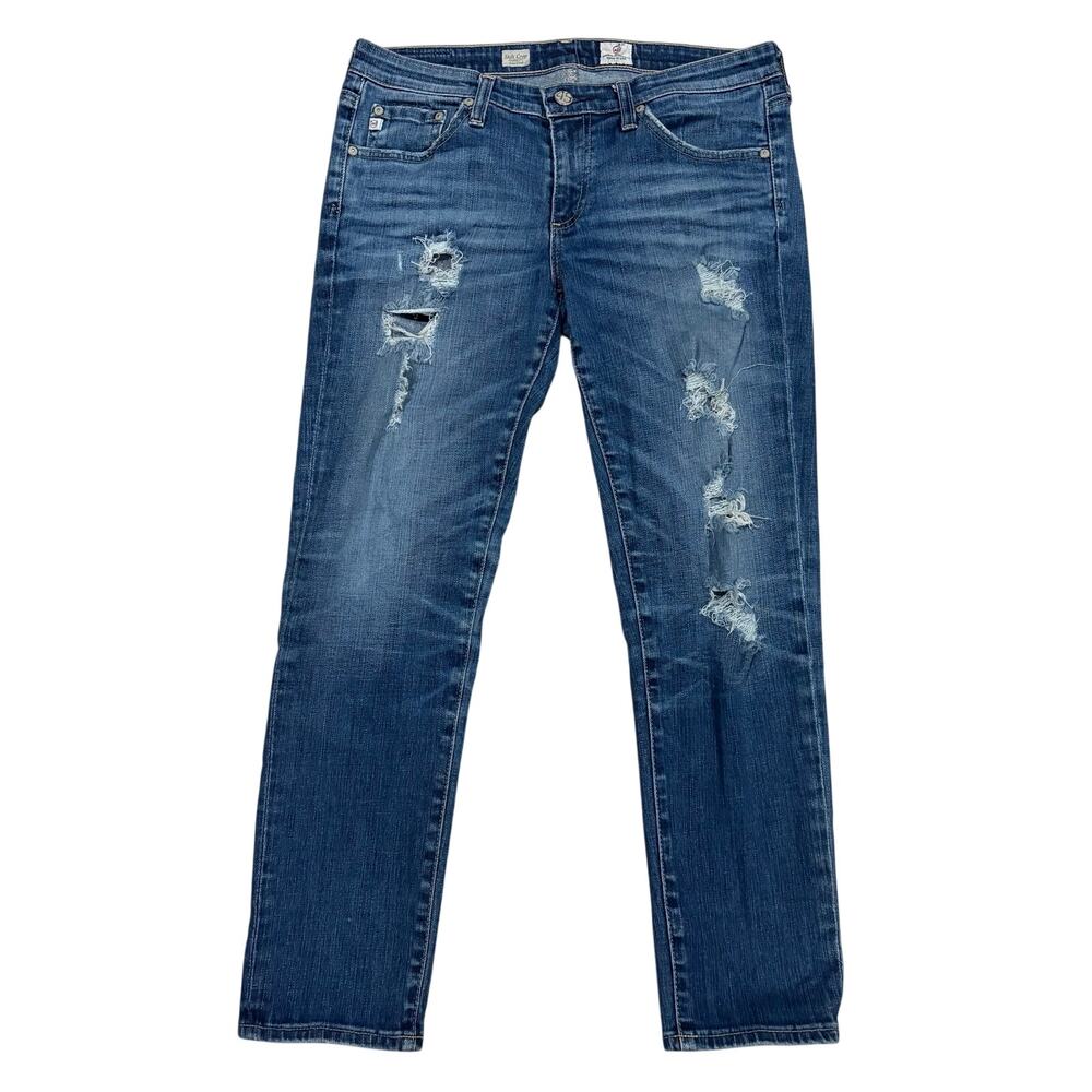 AG Adriano Goldschmied Women’s Stilt Crop Cigarette Jean Distressed Skinny 29
